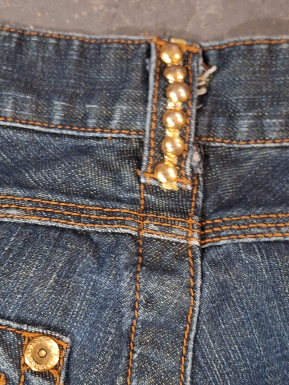 Parish Men's Straight-Leg Denim Jeans in Blue Flap Pocket Leather.Read.see Pocke - Picture 15 of 16